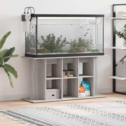 vidaXL Aquarium Stand Grey Sonoma 120x40x60 cm Engineered Wood 1