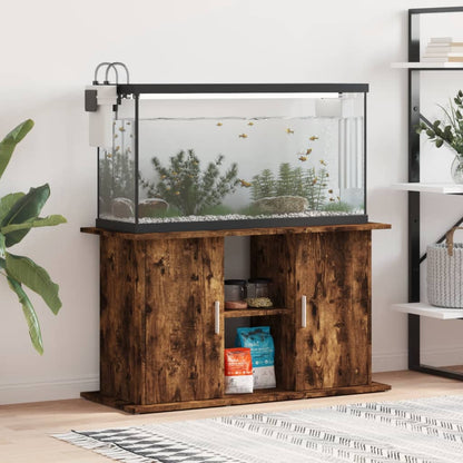 Aquarium Stand Engineered Wood Depth 41 cm Smoked oak 101 cm
