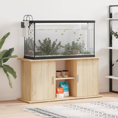 Aquarium Stand Engineered Wood Depth 41 cm Sonoma oak 121 cm