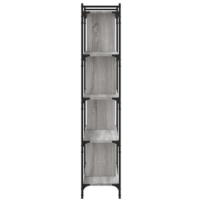 vidaXL Bookcase 5-Tier Grey Sonoma 76x32x158 cm Engineered Wood 5