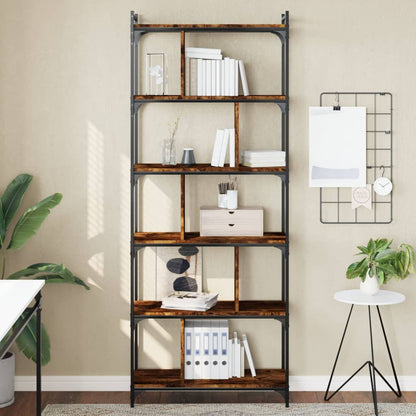 vidaXL Bookcase 5-Tier 76 x 32 x Engineered Wood Height 192 cm