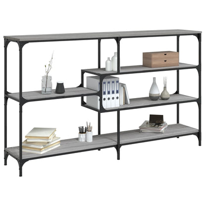 vidaXL Console Table Grey Sonoma 160x32x95 cm Engineered Wood 3