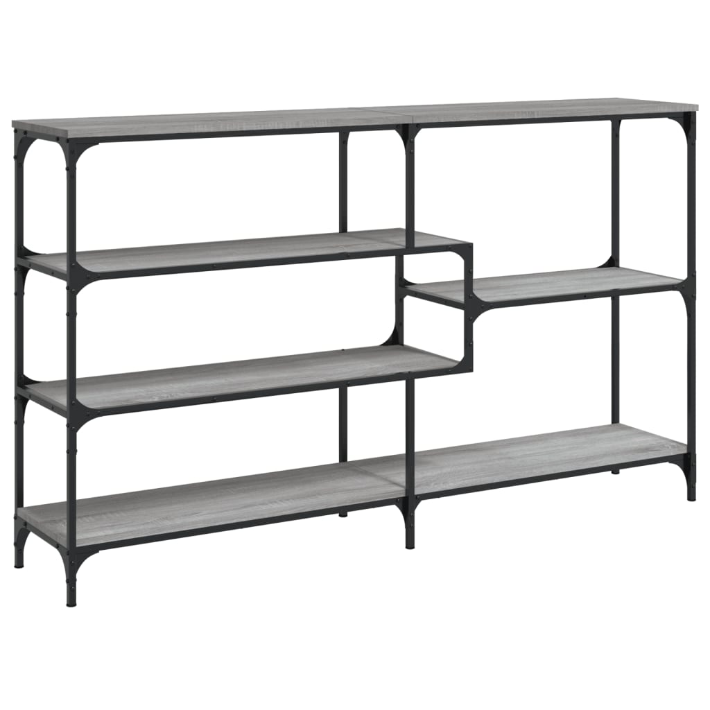 vidaXL Console Table Grey Sonoma 160x32x95 cm Engineered Wood 6