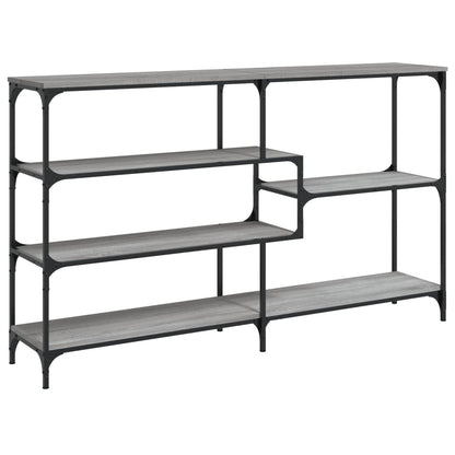 vidaXL Console Table Grey Sonoma 160x32x95 cm Engineered Wood 6