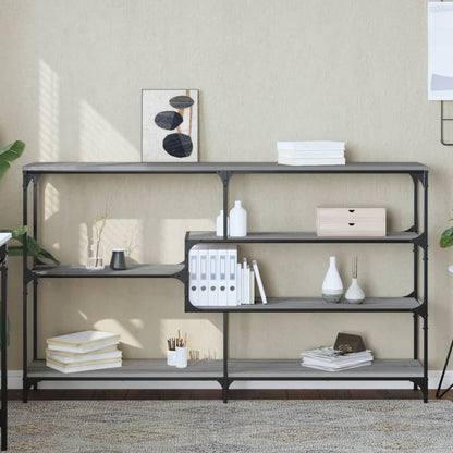 vidaXL Console Table Grey Sonoma 160x32x95 cm Engineered Wood 1