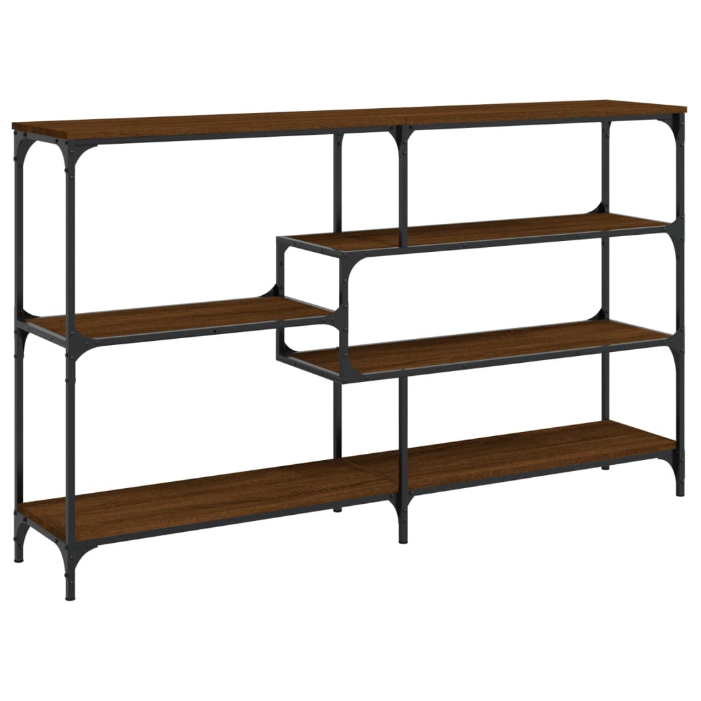 vidaXL Console Table Brown Oak 160x32x95 cm Engineered Wood 2