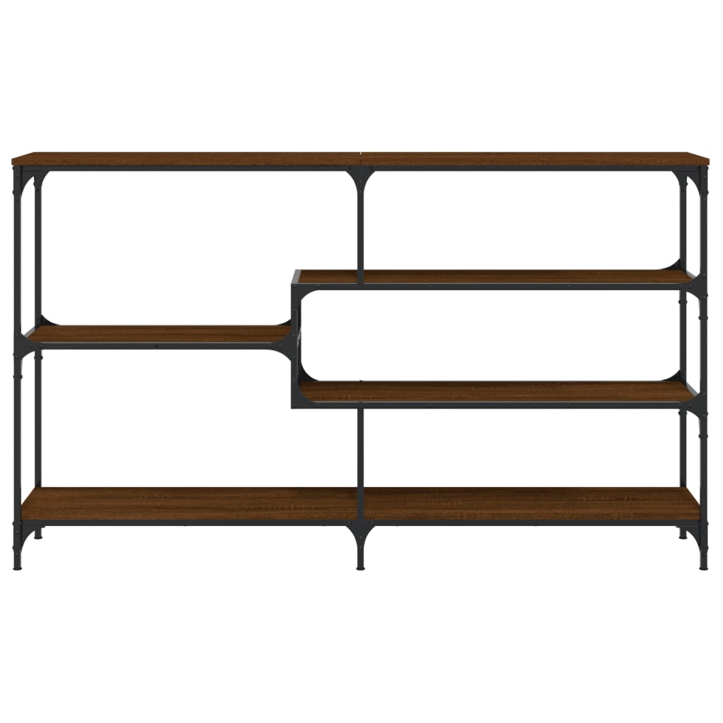 vidaXL Console Table Brown Oak 160x32x95 cm Engineered Wood 4