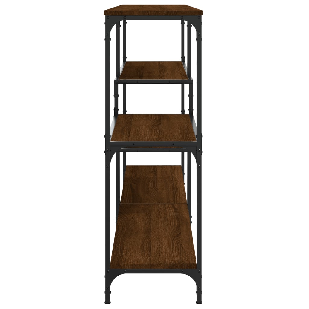 vidaXL Console Table Brown Oak 160x32x95 cm Engineered Wood 5