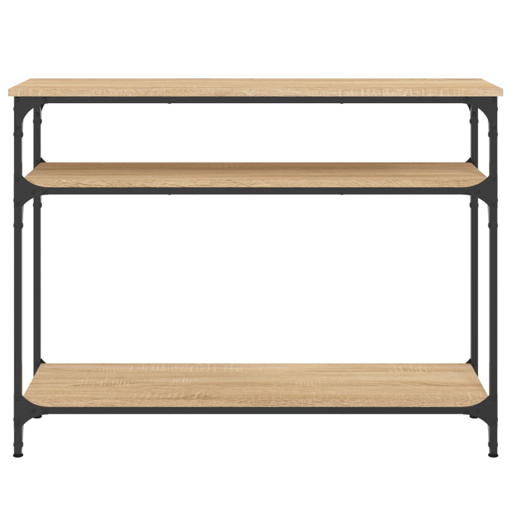 vidaXL Console Table Sonoma Oak 100x29x75 cm Engineered Wood 4