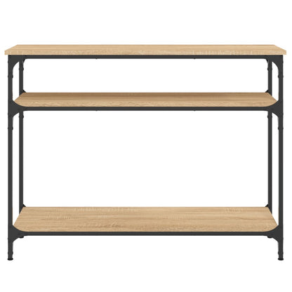 vidaXL Console Table Sonoma Oak 100x29x75 cm Engineered Wood 4