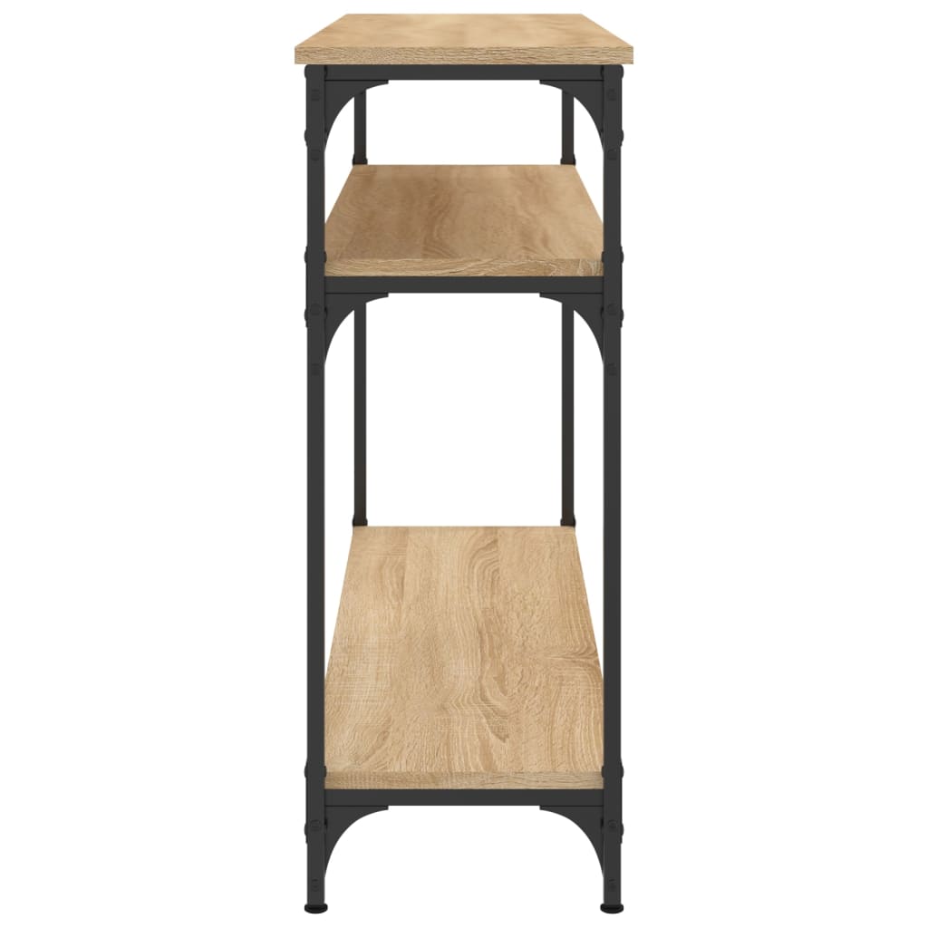 vidaXL Console Table Sonoma Oak 100x29x75 cm Engineered Wood 5