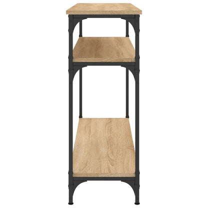vidaXL Console Table Sonoma Oak 100x29x75 cm Engineered Wood 5