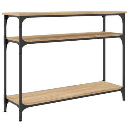 vidaXL Console Table Sonoma Oak 100x29x75 cm Engineered Wood 6