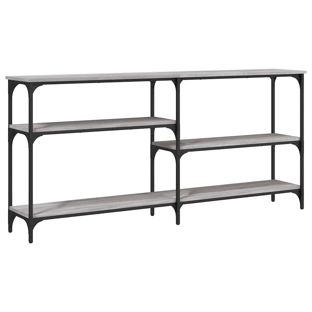 vidaXL Console Table Grey Sonoma 160x29x75 cm Engineered Wood 2