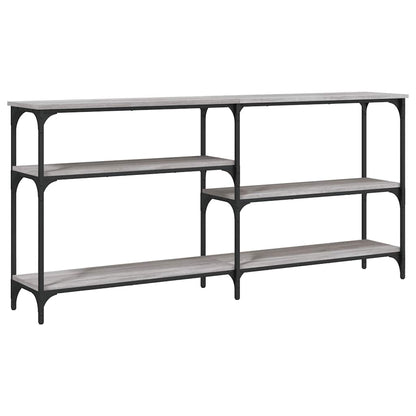 vidaXL Console Table Grey Sonoma 160x29x75 cm Engineered Wood 2