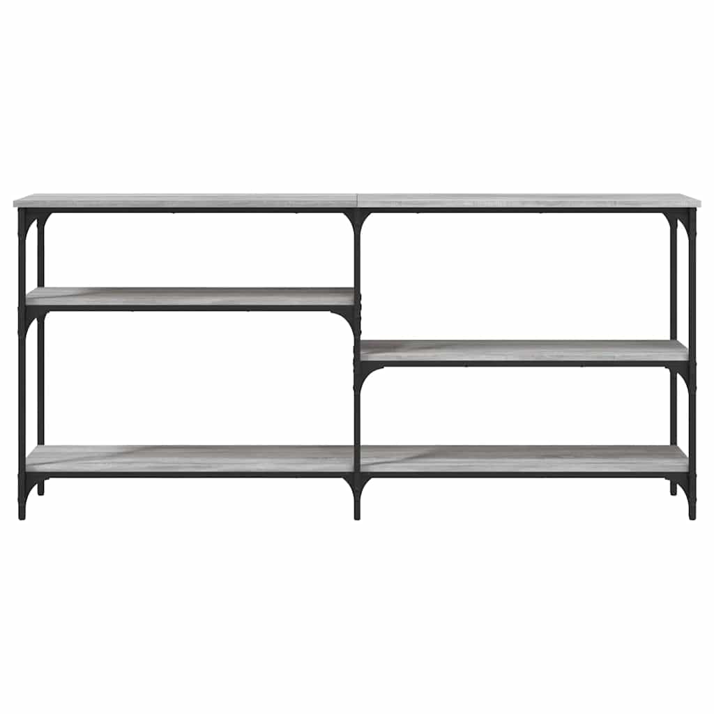 vidaXL Console Table Grey Sonoma 160x29x75 cm Engineered Wood 3