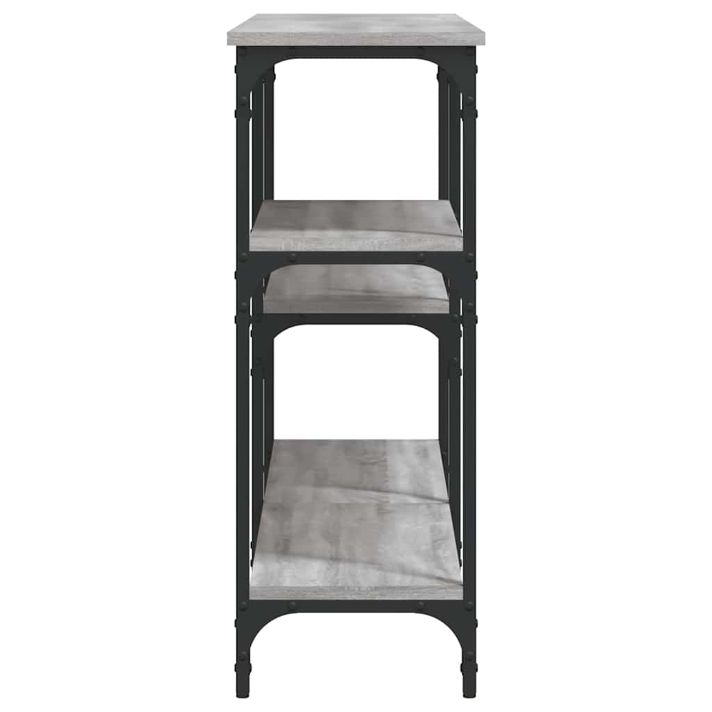 vidaXL Console Table Grey Sonoma 160x29x75 cm Engineered Wood 5