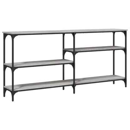 vidaXL Console Table Grey Sonoma 160x29x75 cm Engineered Wood 4