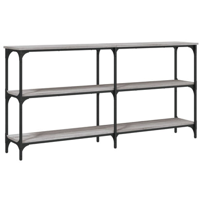 vidaXL Console Table Grey Sonoma 150x29x75 cm Engineered Wood 2