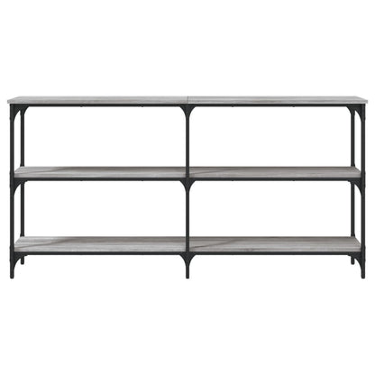 vidaXL Console Table Grey Sonoma 150x29x75 cm Engineered Wood 4