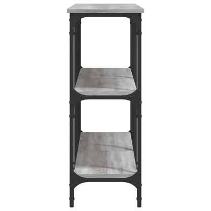 vidaXL Console Table Grey Sonoma 150x29x75 cm Engineered Wood 5
