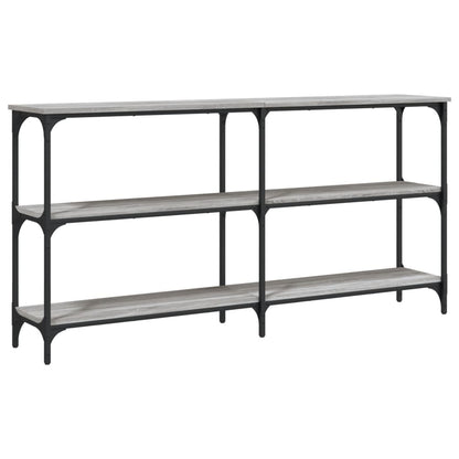 vidaXL Console Table Grey Sonoma 150x29x75 cm Engineered Wood 6