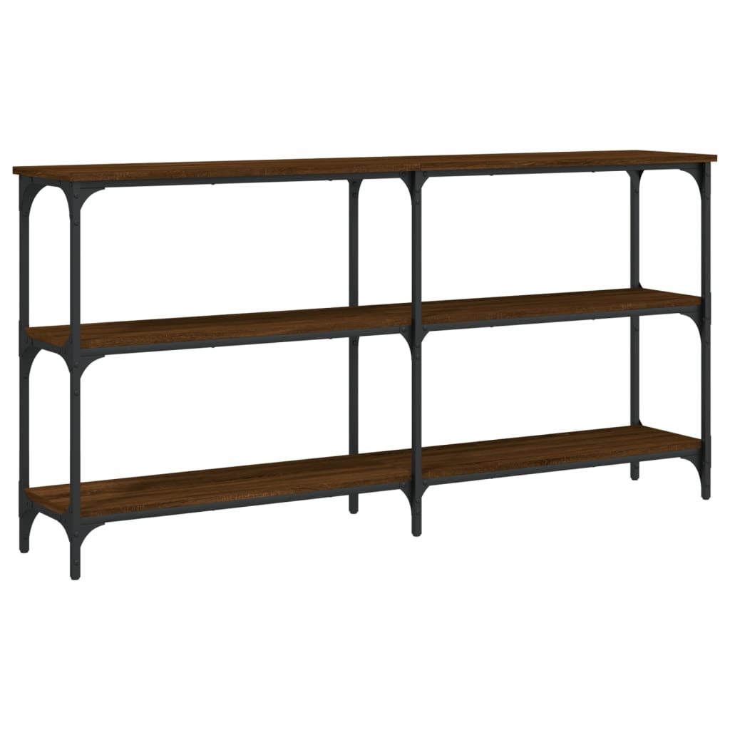vidaXL Console Table Brown Oak 150x29x75 cm Engineered Wood 2