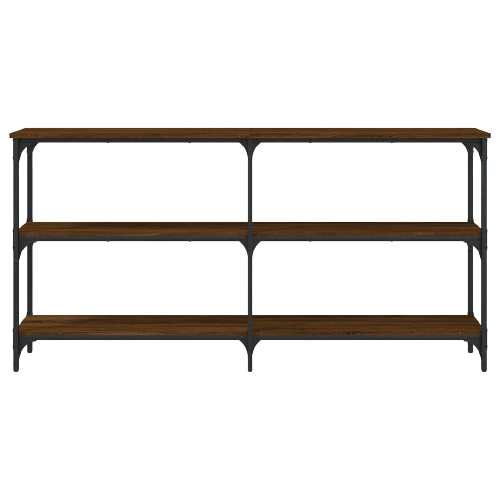 vidaXL Console Table Brown Oak 150x29x75 cm Engineered Wood 4