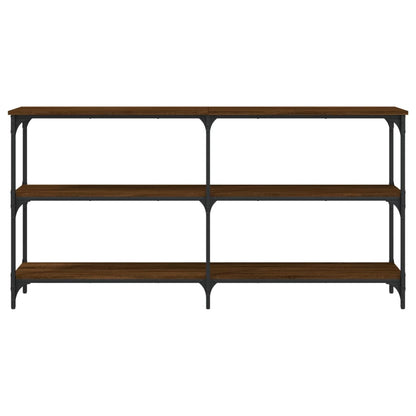 vidaXL Console Table Brown Oak 150x29x75 cm Engineered Wood 4