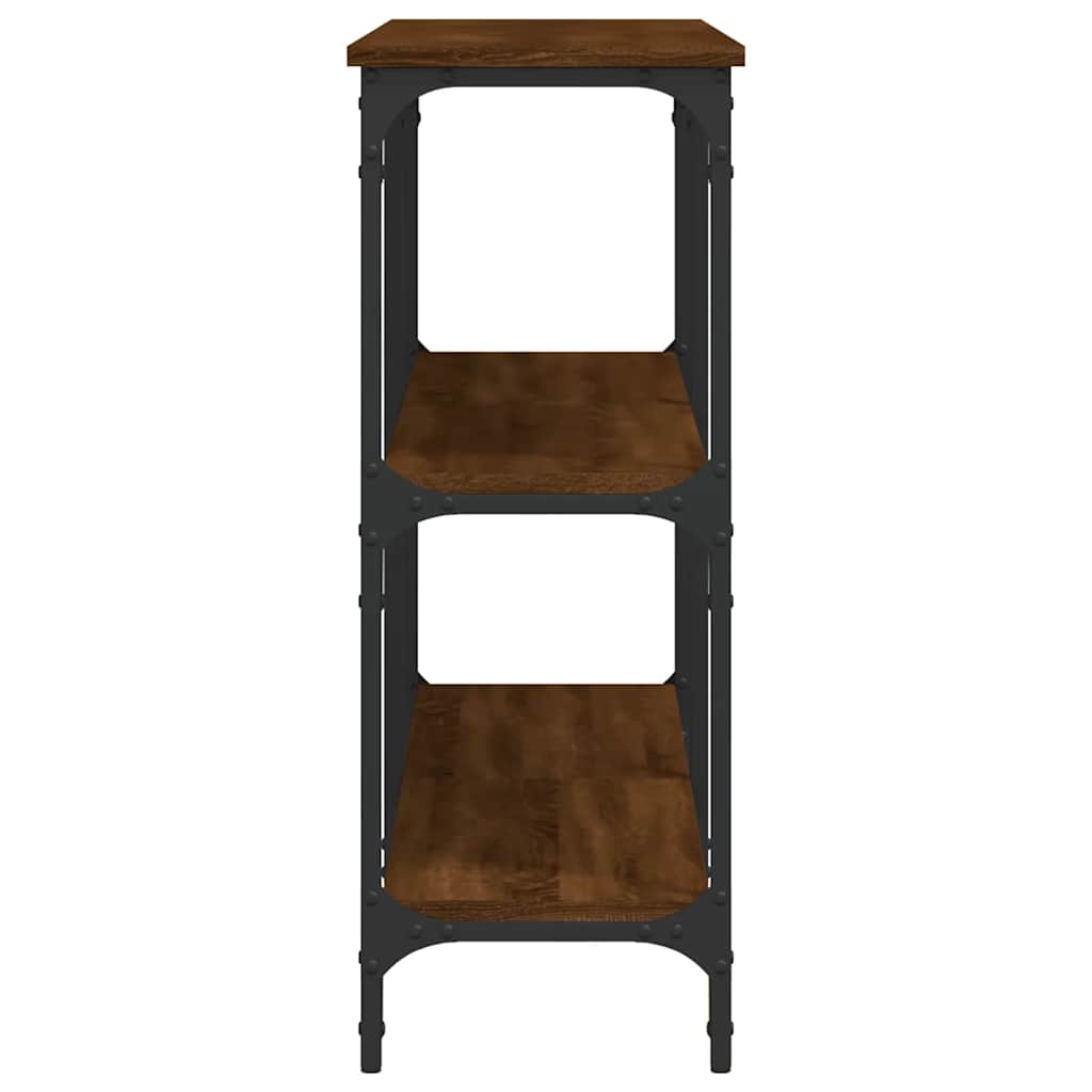 vidaXL Console Table Brown Oak 150x29x75 cm Engineered Wood 5