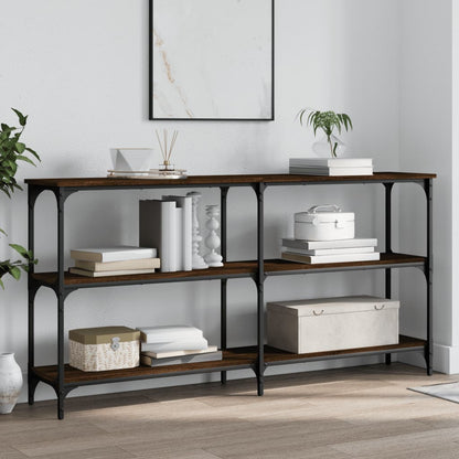 vidaXL Console Table Brown Oak 150x29x75 cm Engineered Wood 1