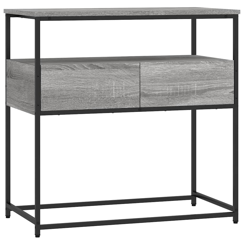 vidaXL Console Table Grey Sonoma 75x40x75 cm Engineered Wood 2