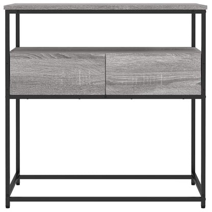 vidaXL Console Table Grey Sonoma 75x40x75 cm Engineered Wood 6