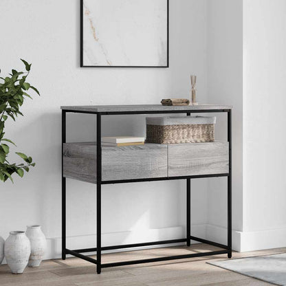 vidaXL Console Table Grey Sonoma 75x40x75 cm Engineered Wood 1
