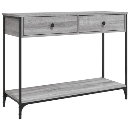 vidaXL Console Table Grey Sonoma 100x34.5x75 cm Engineered Wood 2