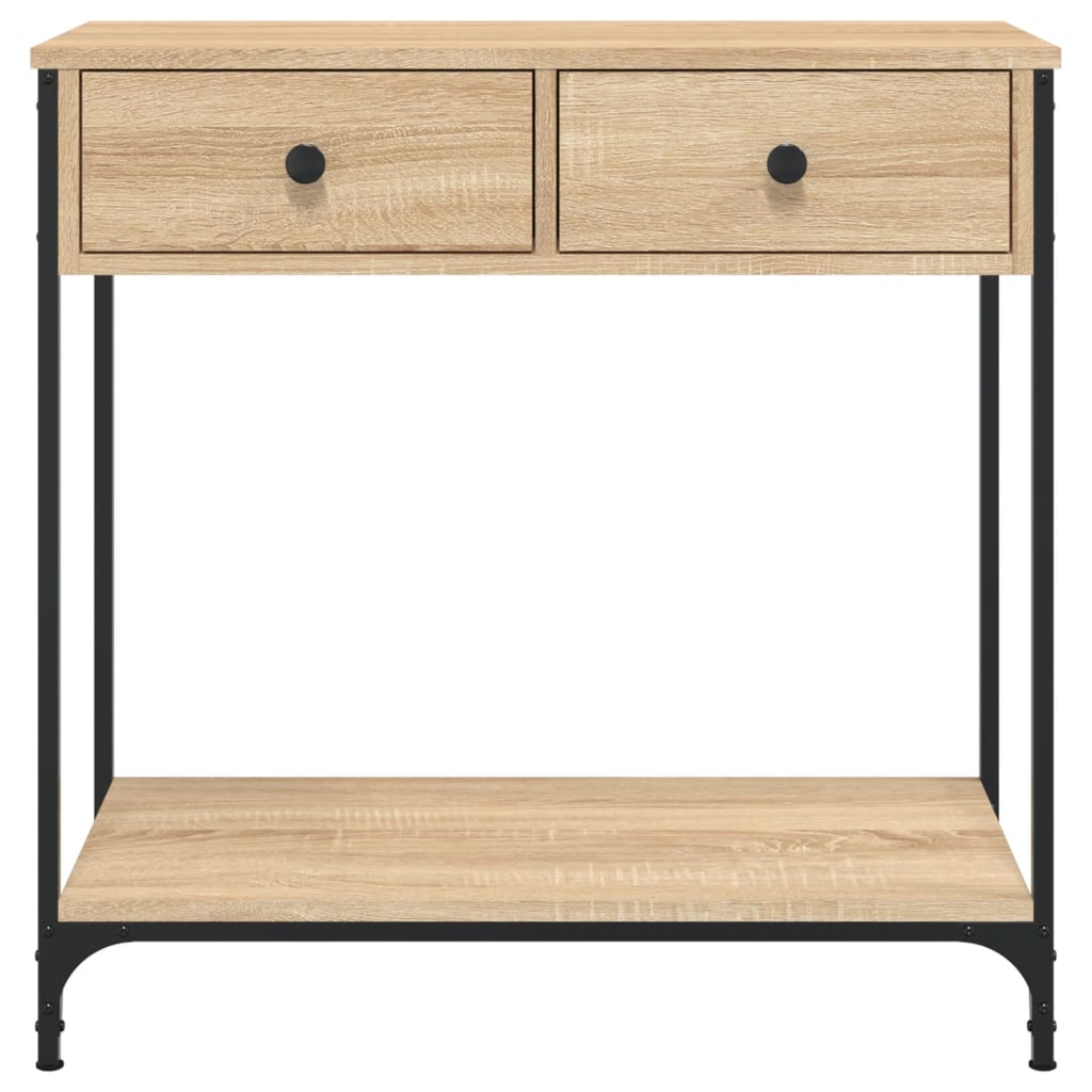 vidaXL Console Table | Sonoma oak | Engineered wood, Metal | Medium 6