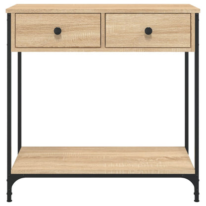 vidaXL Console Table | Sonoma oak | Engineered wood, Metal | Medium 6