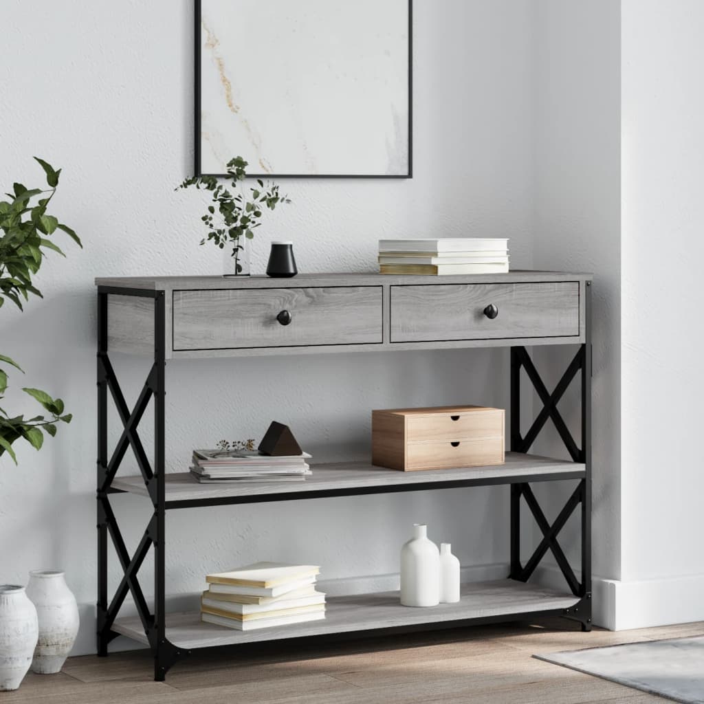 vidaXL Console Table 75x28x75 cm Engineered Wood