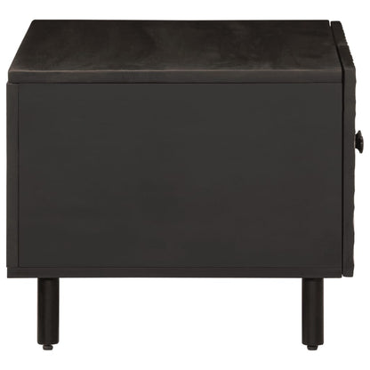 vidaXL Coffee Table Black 80x50x40 cm Solid Wood Mango 4