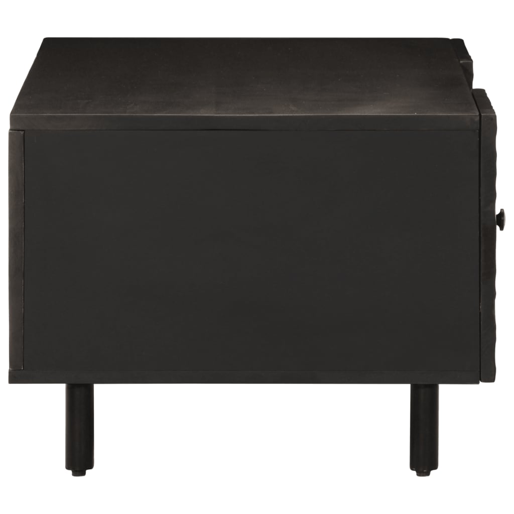 vidaXL Coffee Table Black 100x54x40 cm Solid Wood Mango 6