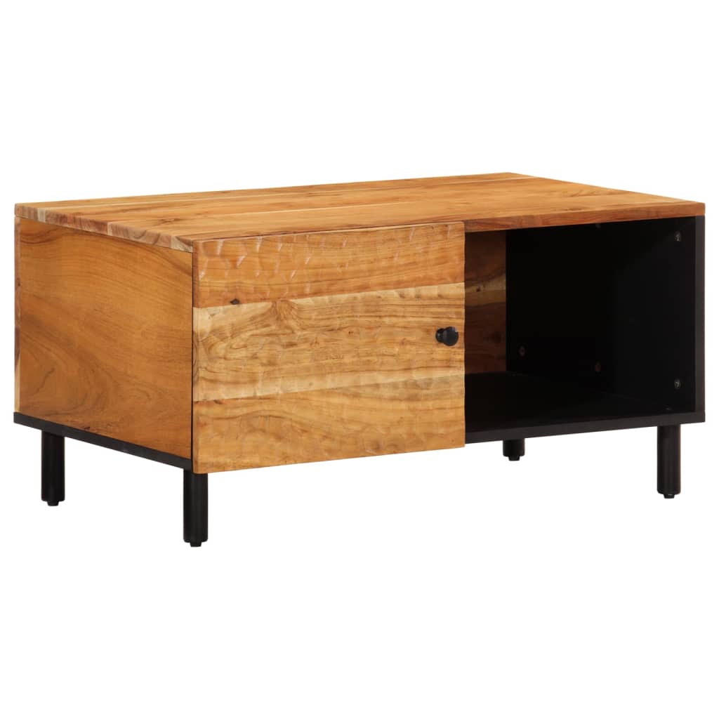 vidaXL Coffee Table 80x50x40 cm Solid Wood Acacia 2