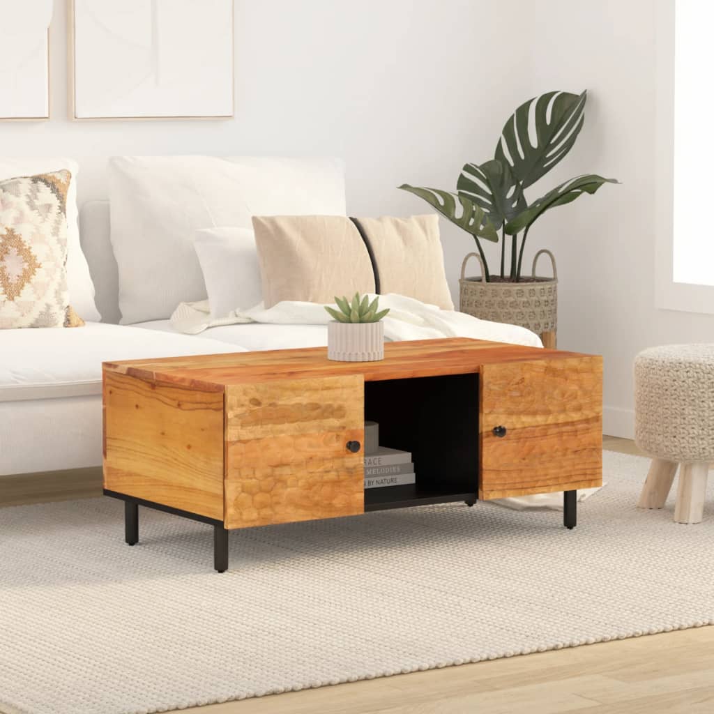 vidaXL Coffee Table 100x54x40 cm Solid Wood Acacia 3