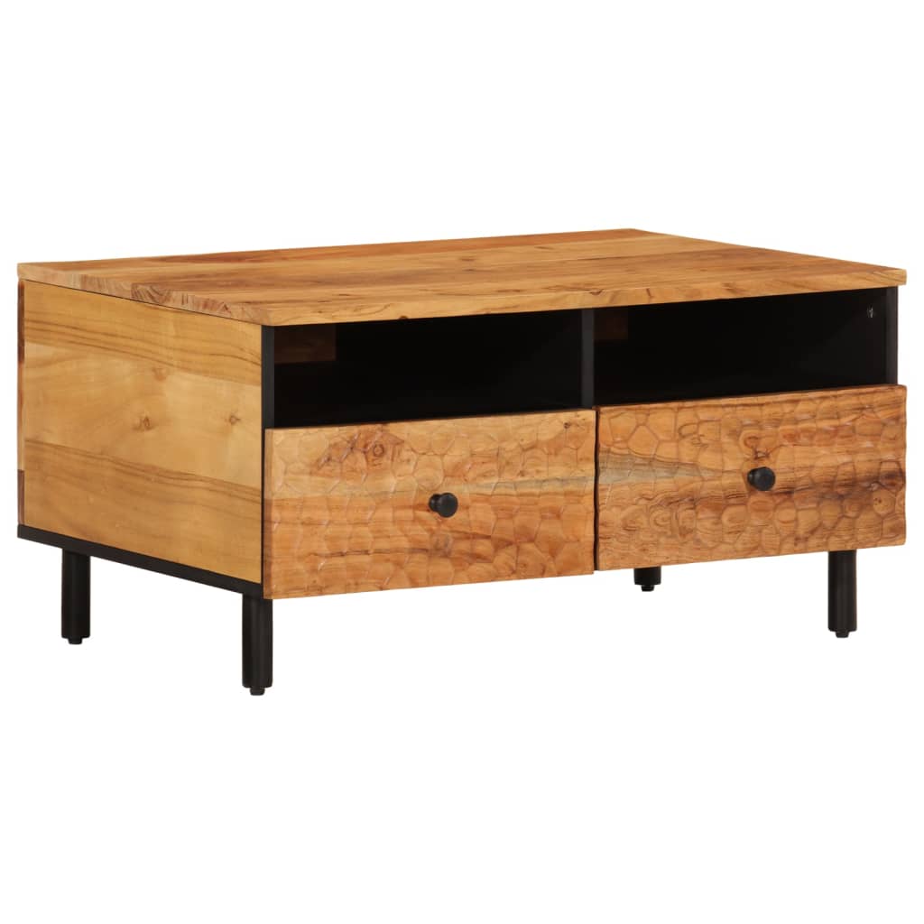 vidaXL Coffee Table 80x54x40 cm Solid Wood Acacia 2