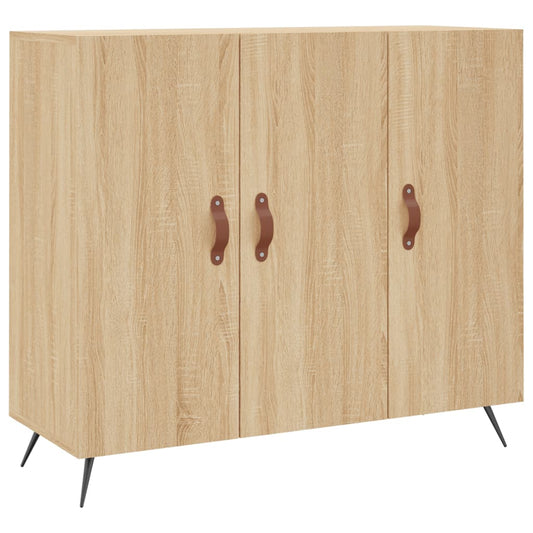 vidaXL Sideboard Sonoma Oak 90x34x80 cm Engineered Wood 2