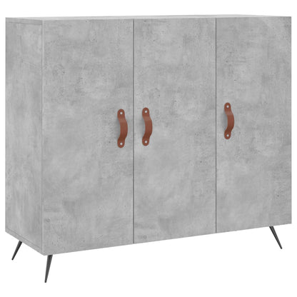 vidaXL Sideboard Concrete Grey 90x34x80 cm Engineered Wood 2