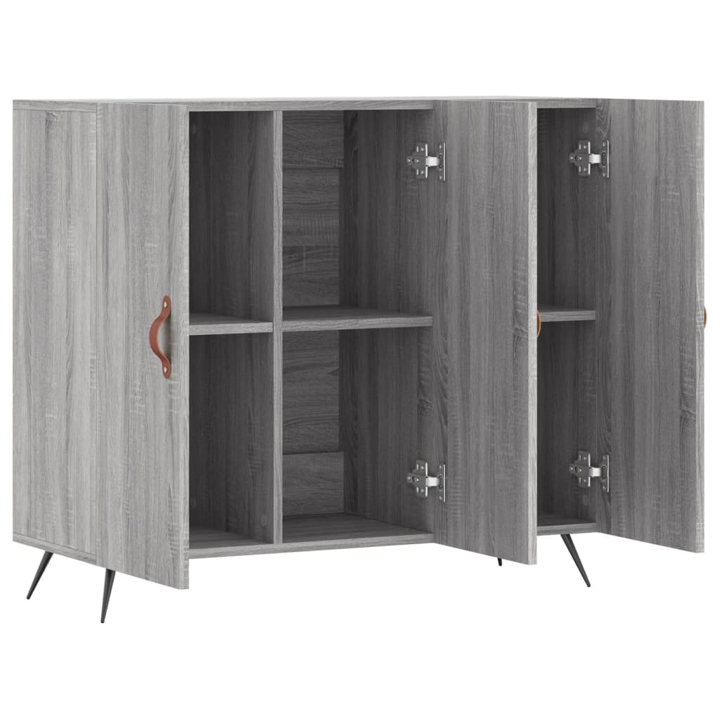 vidaXL Sideboard Grey Sonoma 90x34x80 cm Engineered Wood 5