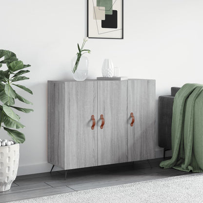 vidaXL Sideboard Grey Sonoma 90x34x80 cm Engineered Wood 1