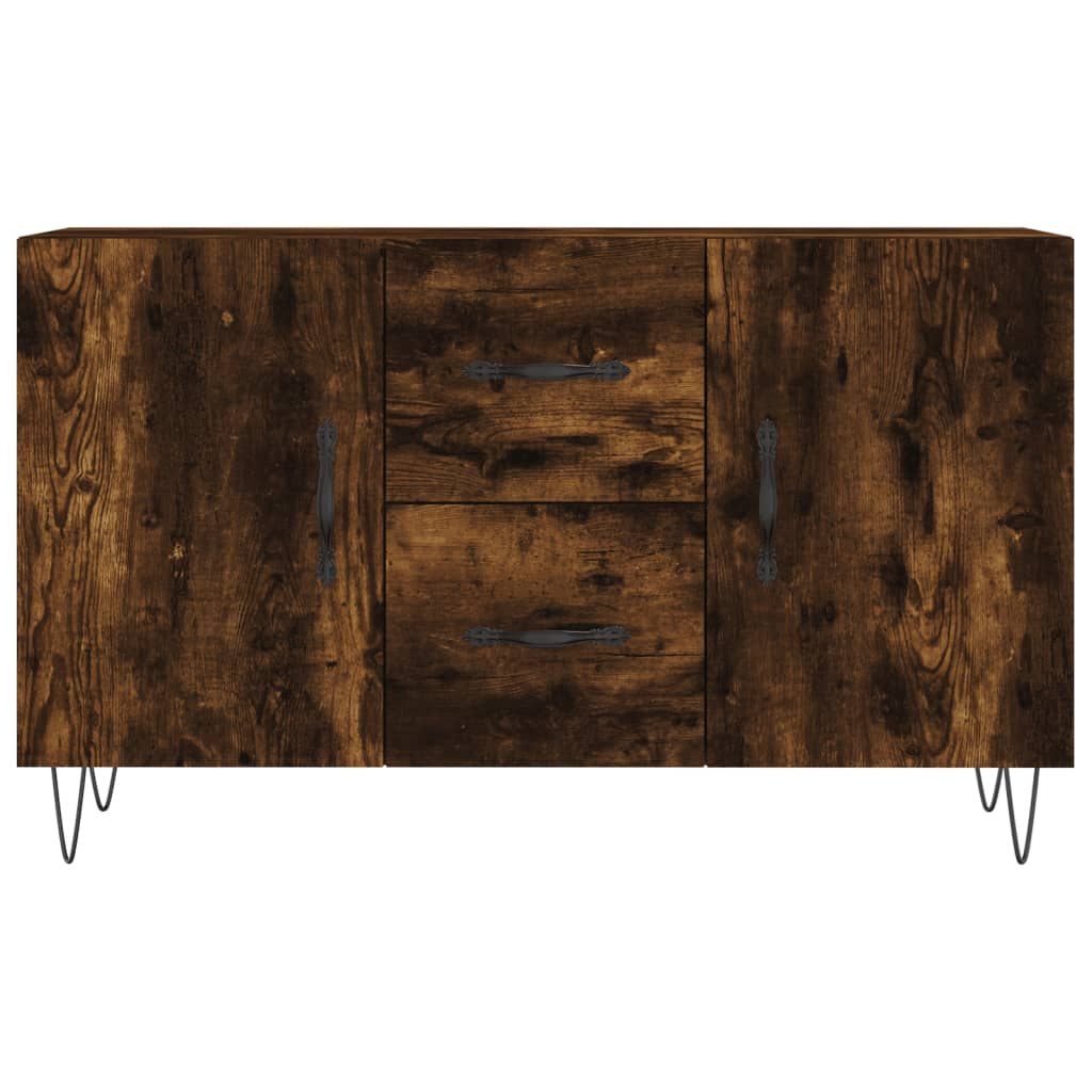 vidaXL Sideboard Smoked Oak 100x36x60 cm Engineered Wood 6