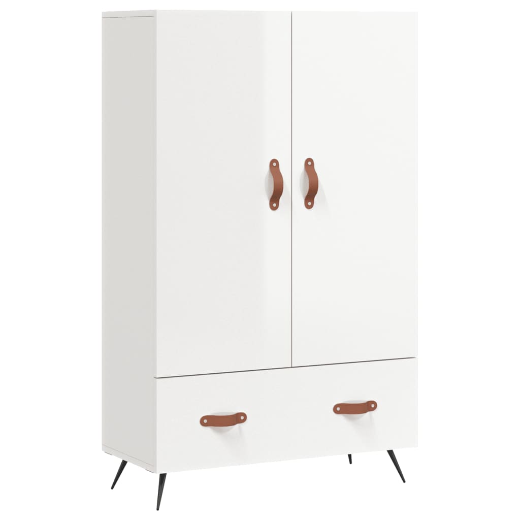 vidaXL Highboard High Gloss White 69.5x31x115 cm Engineered Wood 2