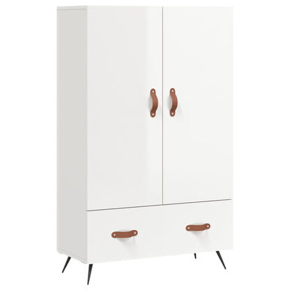 vidaXL Highboard High Gloss White 69.5x31x115 cm Engineered Wood 2